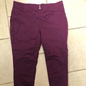 Terra & Sky dark purple pants. Size 2X. Great condition!